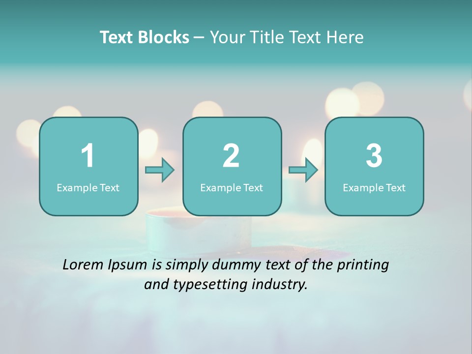Hope Closeup Candle PowerPoint Template