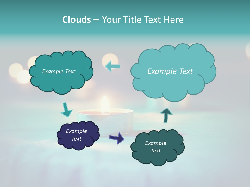 Hope Closeup Candle PowerPoint Template