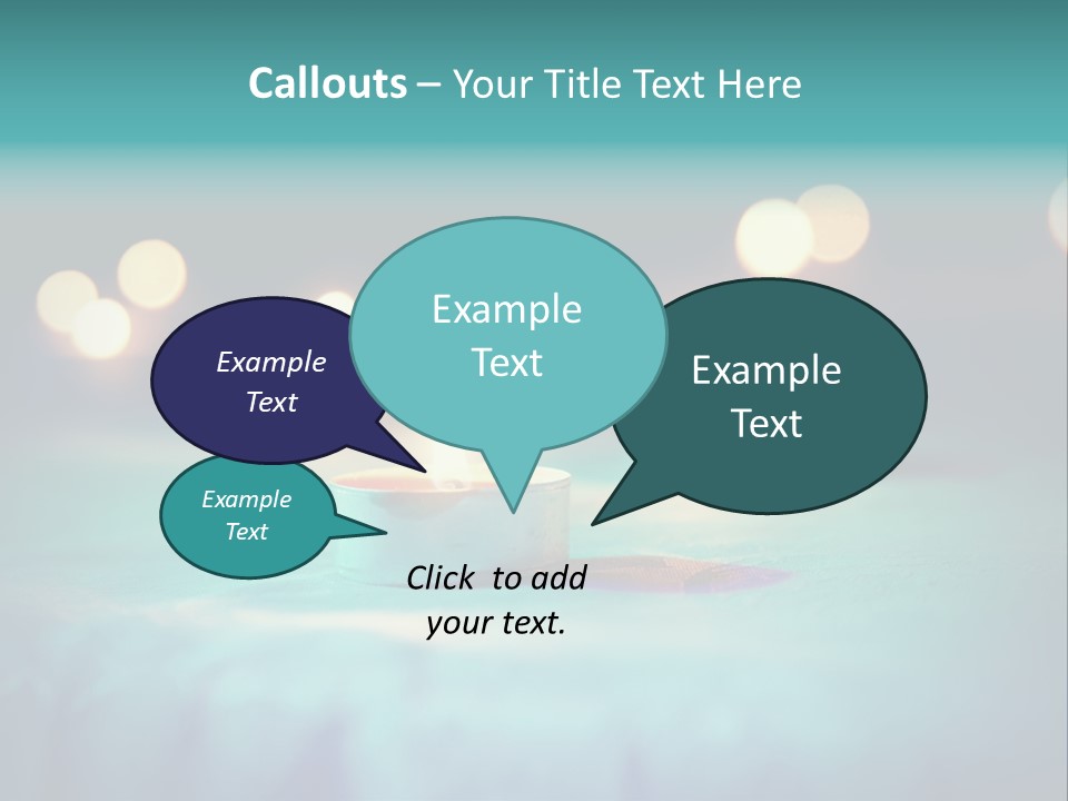 Hope Closeup Candle PowerPoint Template