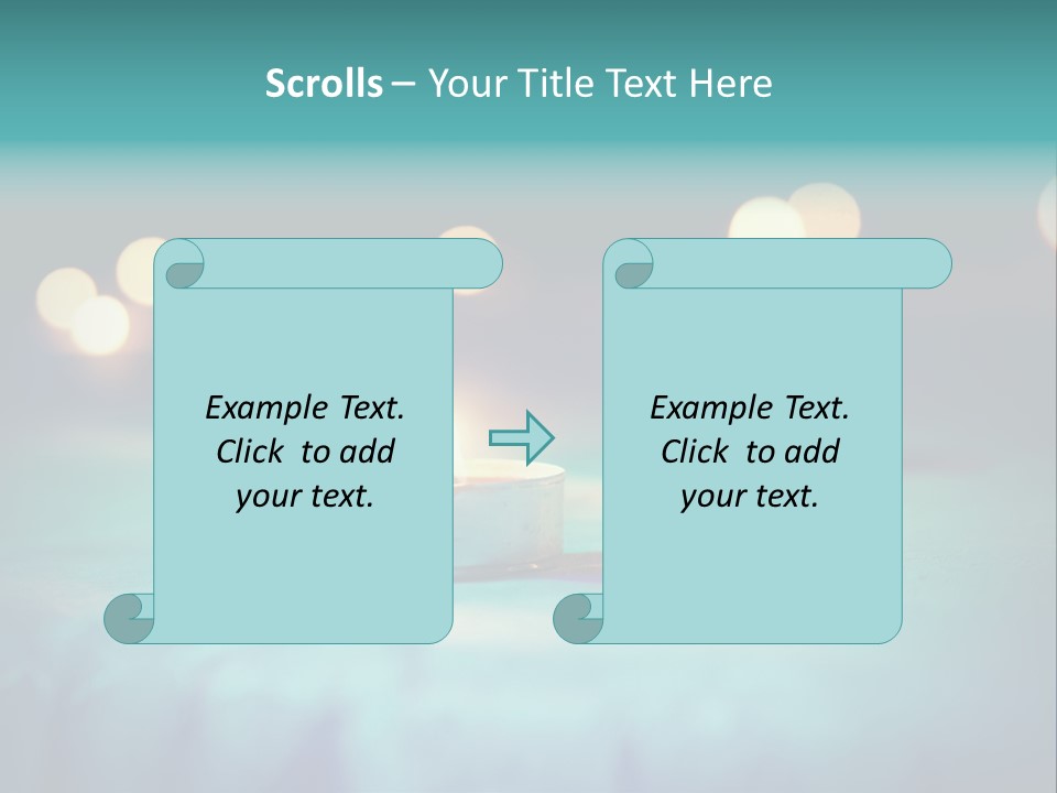 Hope Closeup Candle PowerPoint Template