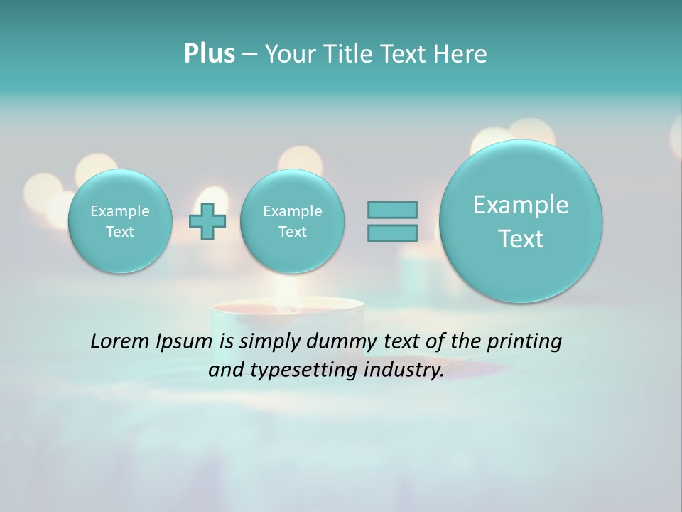 Hope Closeup Candle PowerPoint Template