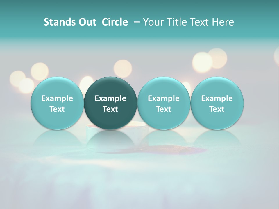 Hope Closeup Candle PowerPoint Template