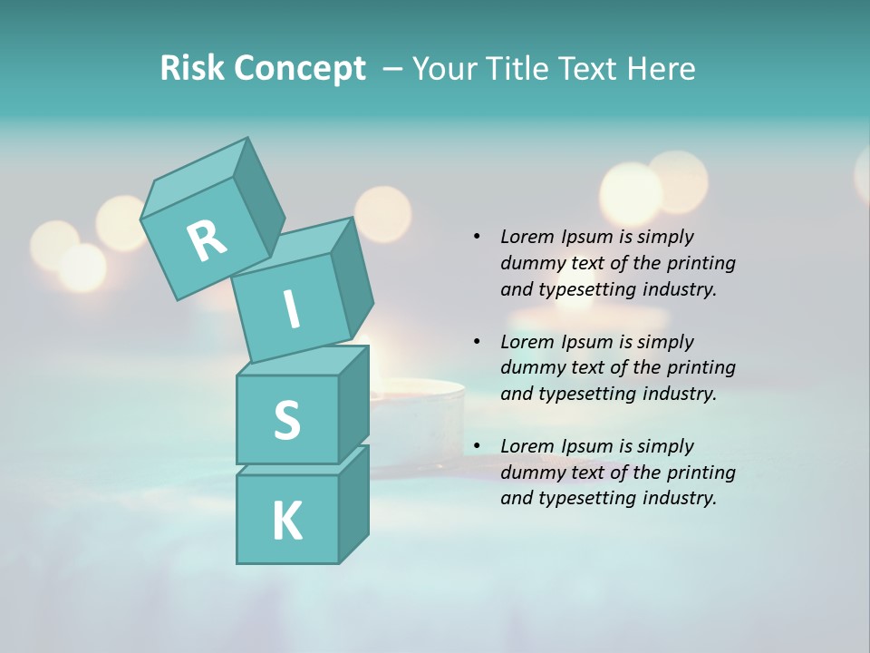 Hope Closeup Candle PowerPoint Template