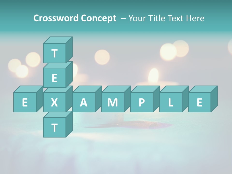 Hope Closeup Candle PowerPoint Template