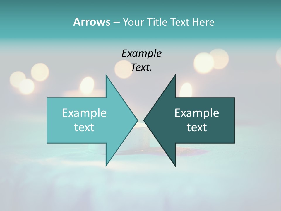 Hope Closeup Candle PowerPoint Template