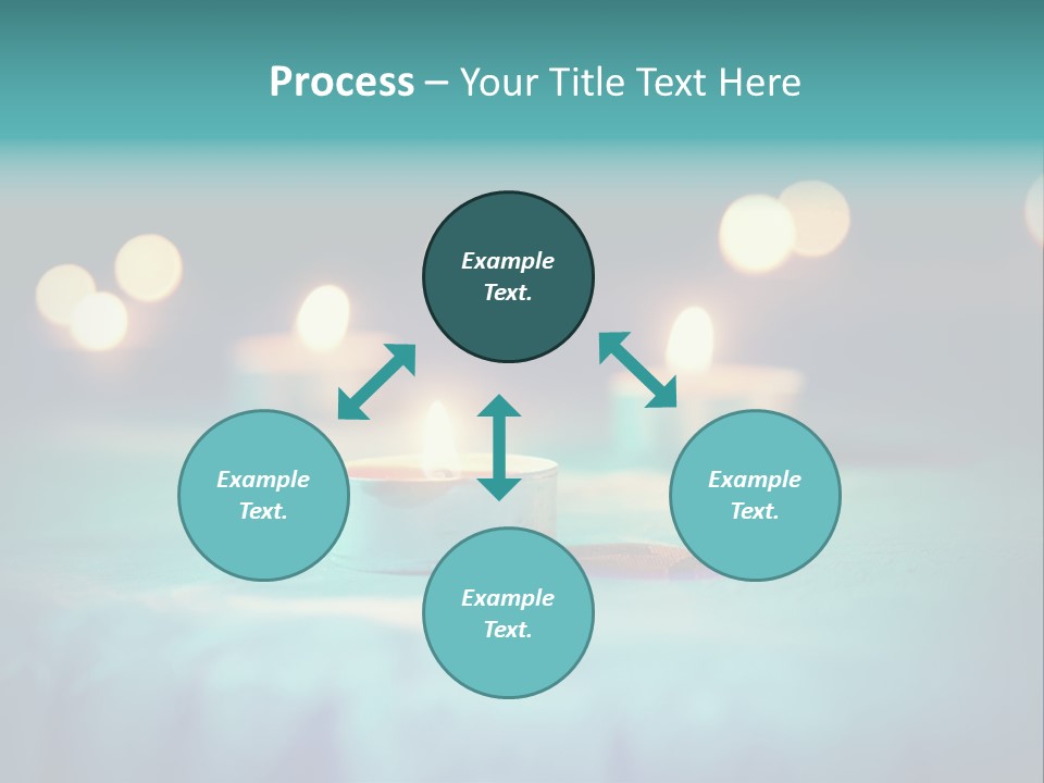 Hope Closeup Candle PowerPoint Template