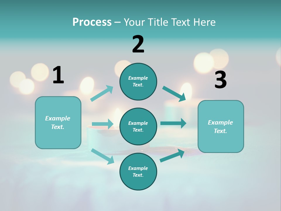 Hope Closeup Candle PowerPoint Template