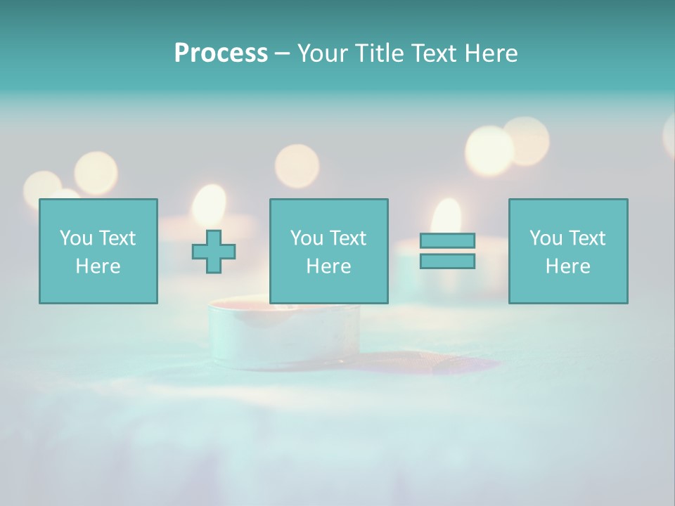Hope Closeup Candle PowerPoint Template