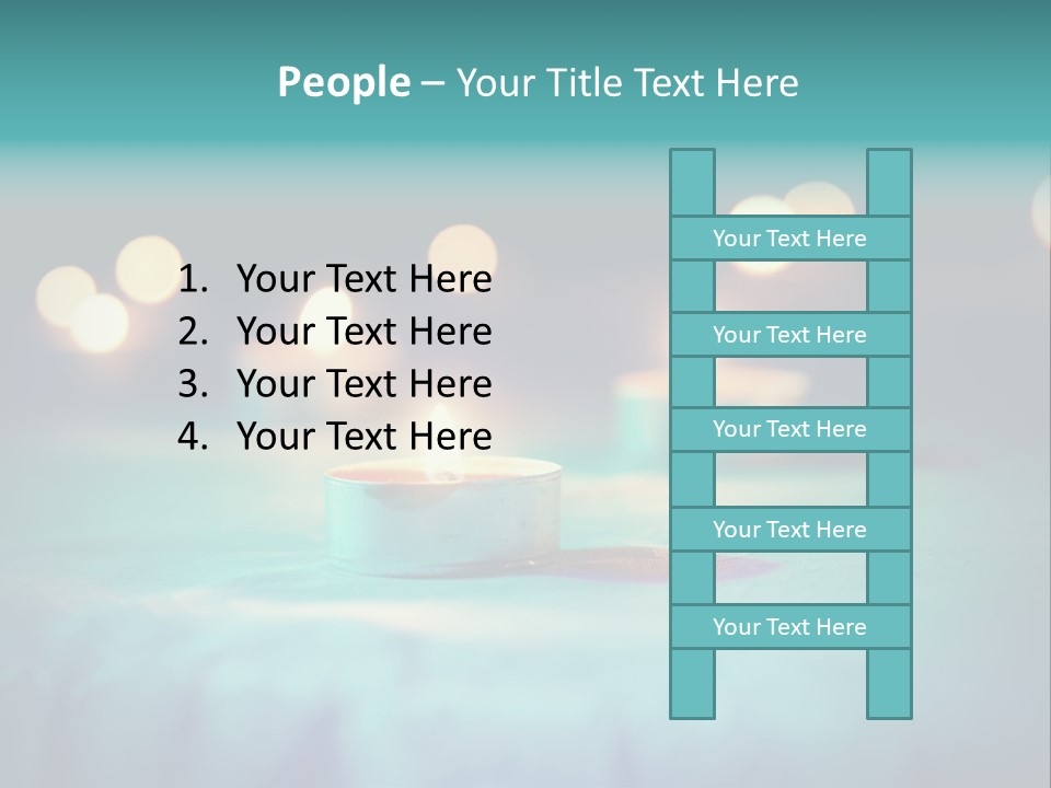 Hope Closeup Candle PowerPoint Template