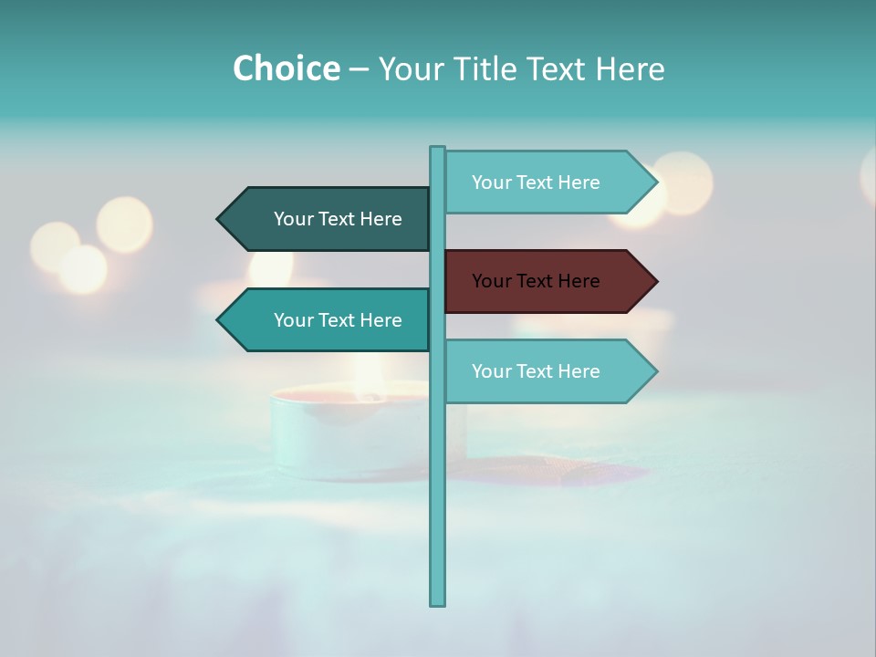 Hope Closeup Candle PowerPoint Template