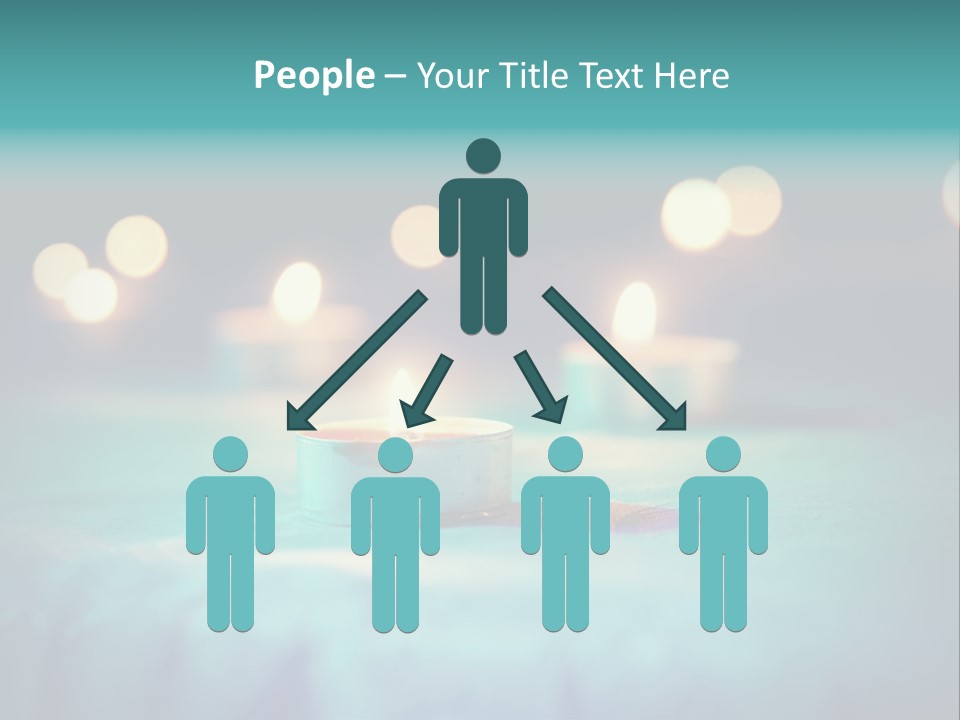 Hope Closeup Candle PowerPoint Template