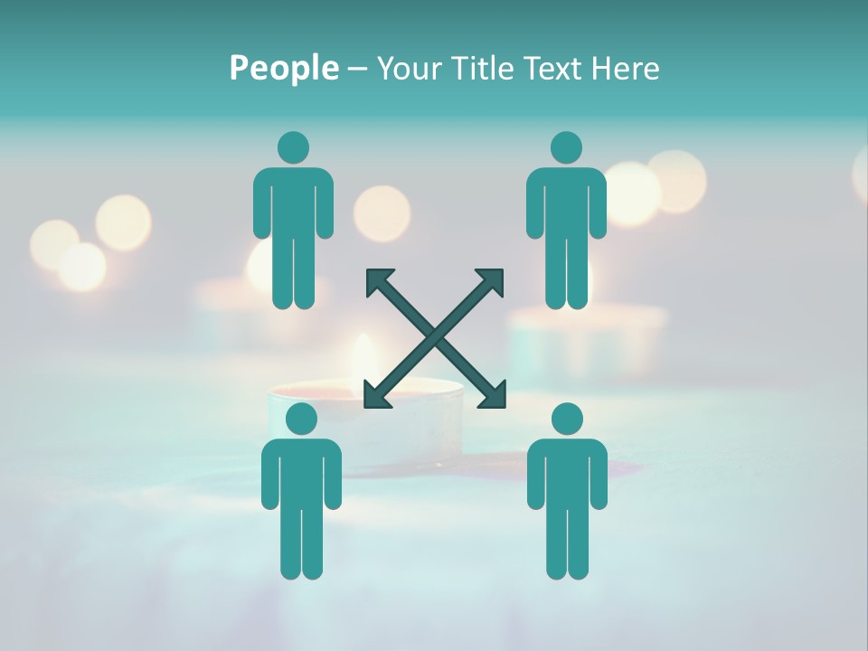 Hope Closeup Candle PowerPoint Template