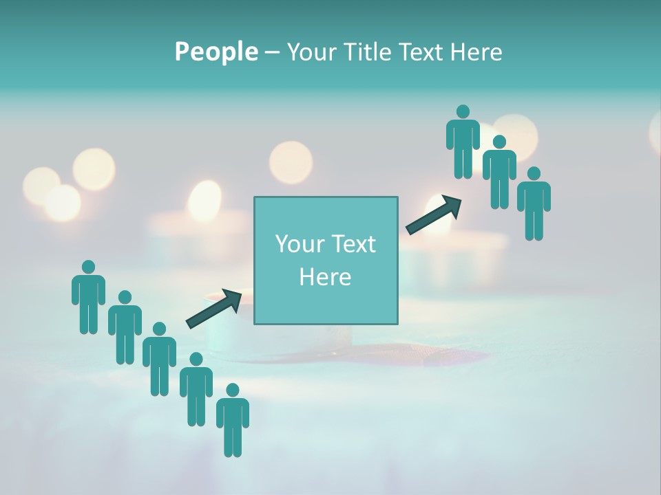 Hope Closeup Candle PowerPoint Template