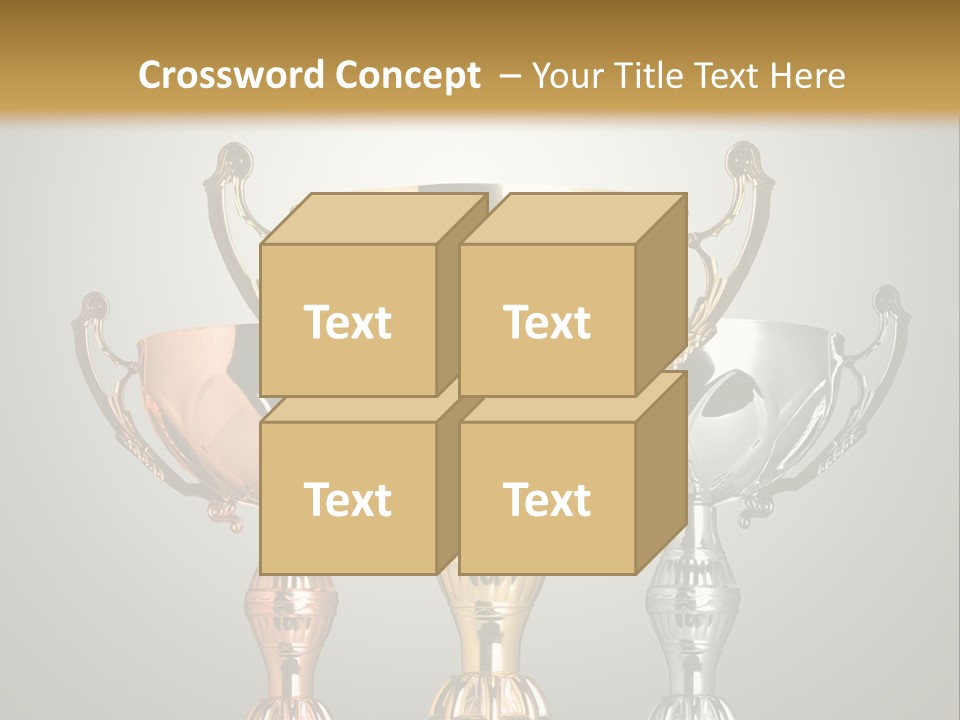 Achievement Prize Metal PowerPoint Template