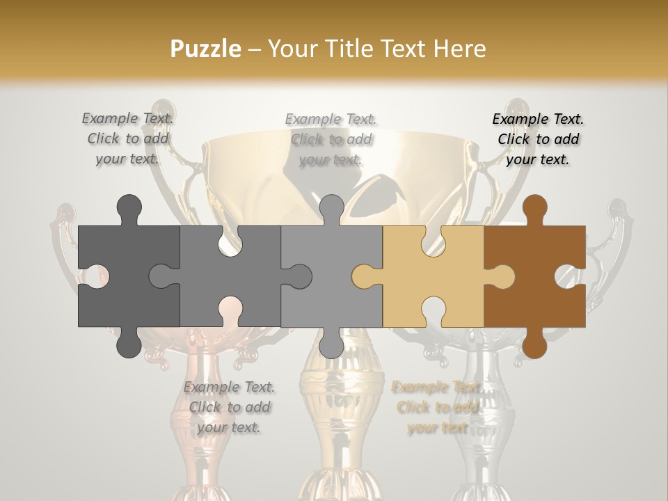 Achievement Prize Metal PowerPoint Template