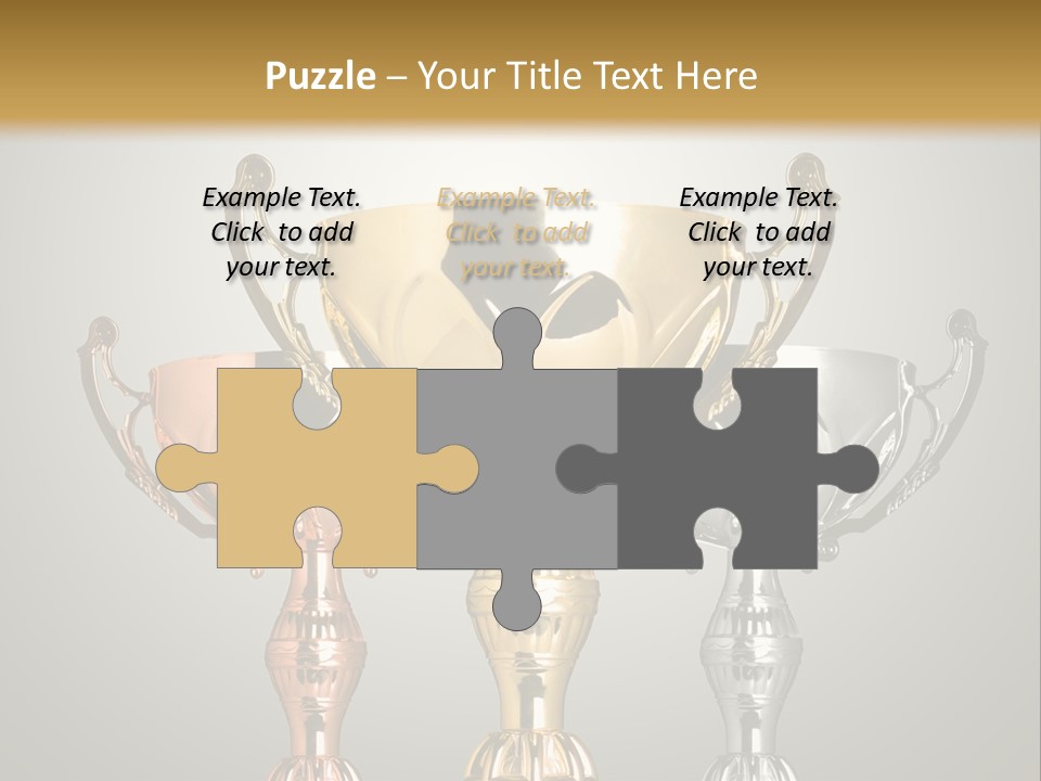 Achievement Prize Metal PowerPoint Template