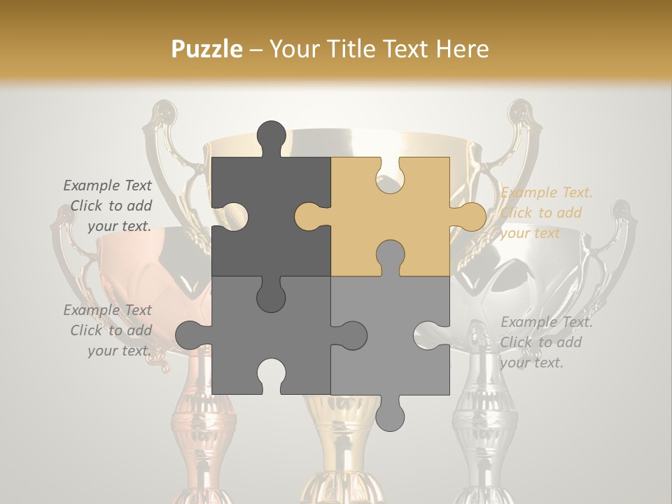 Achievement Prize Metal PowerPoint Template