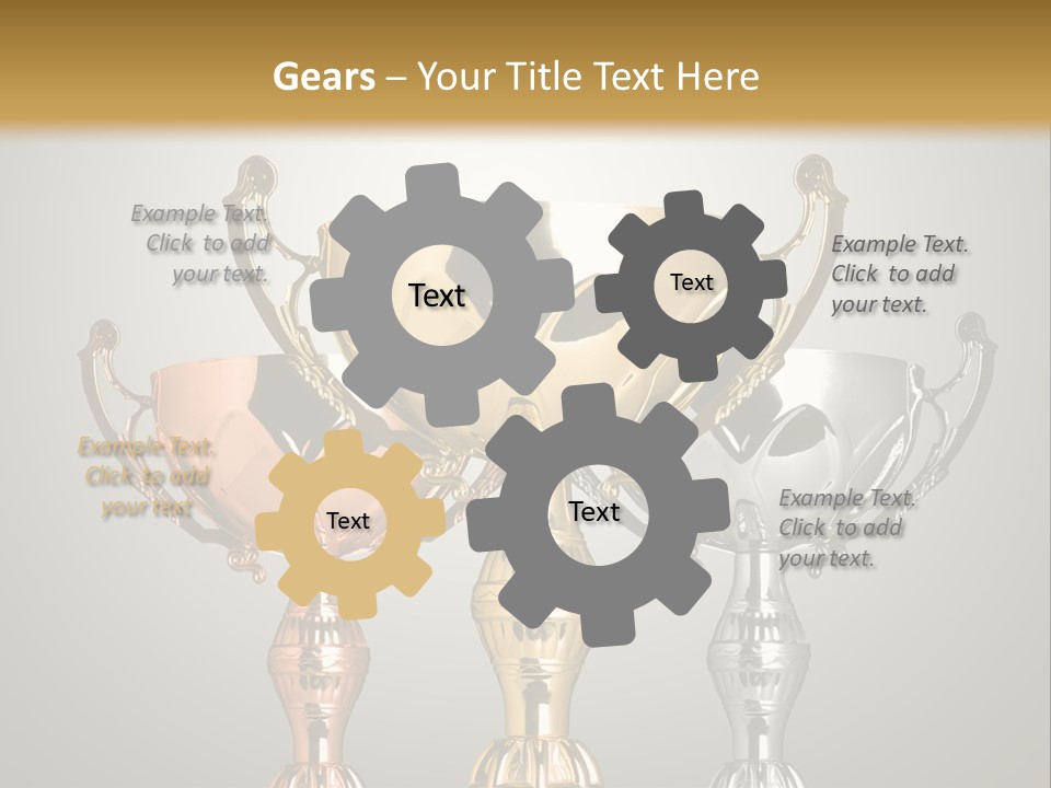 Achievement Prize Metal PowerPoint Template