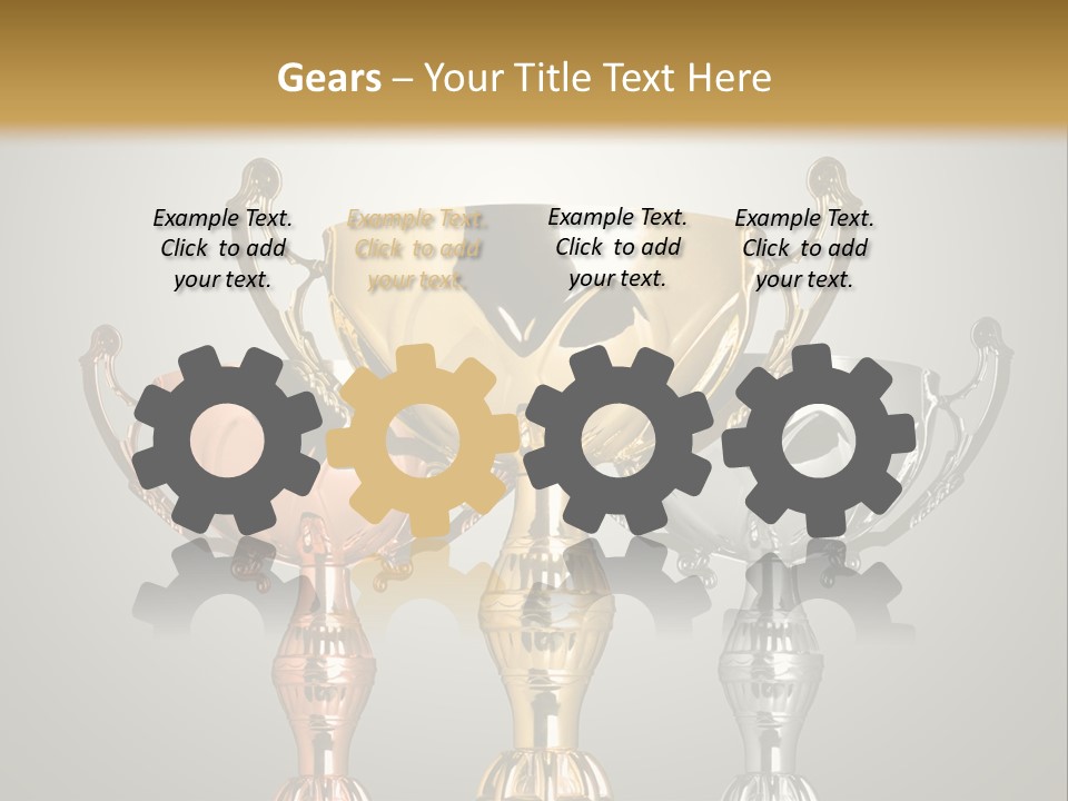 Achievement Prize Metal PowerPoint Template