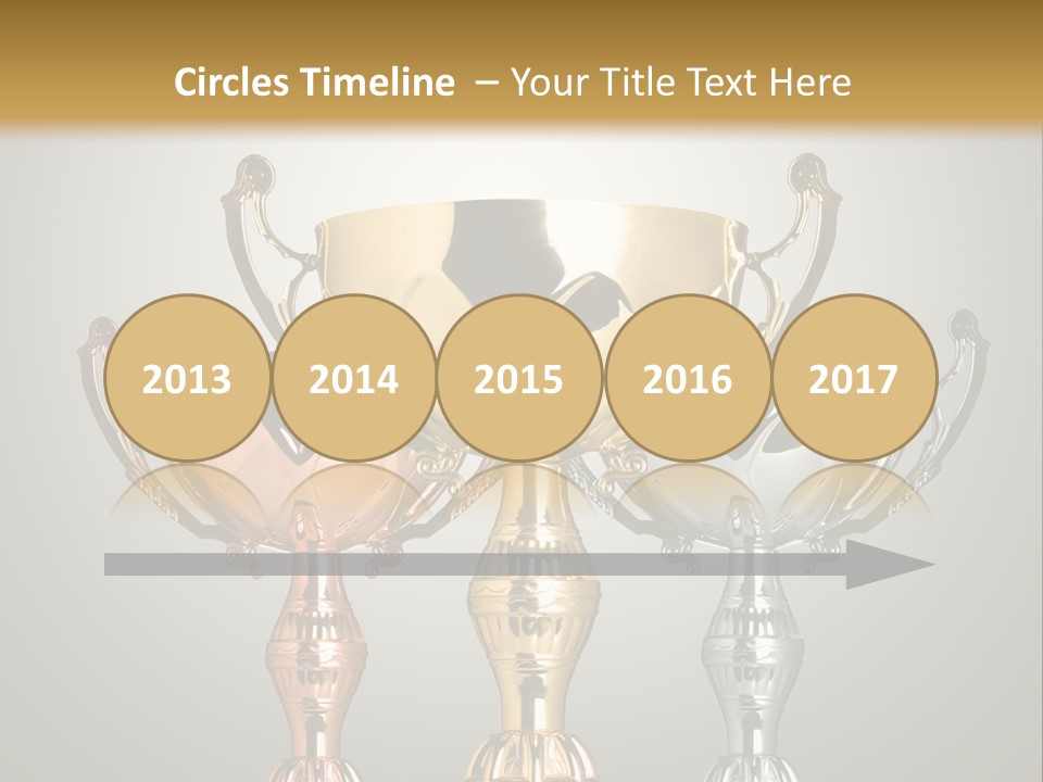 Achievement Prize Metal PowerPoint Template