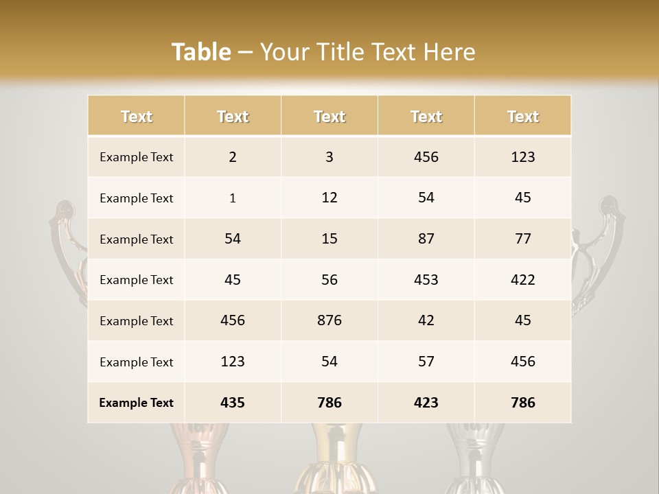 Achievement Prize Metal PowerPoint Template