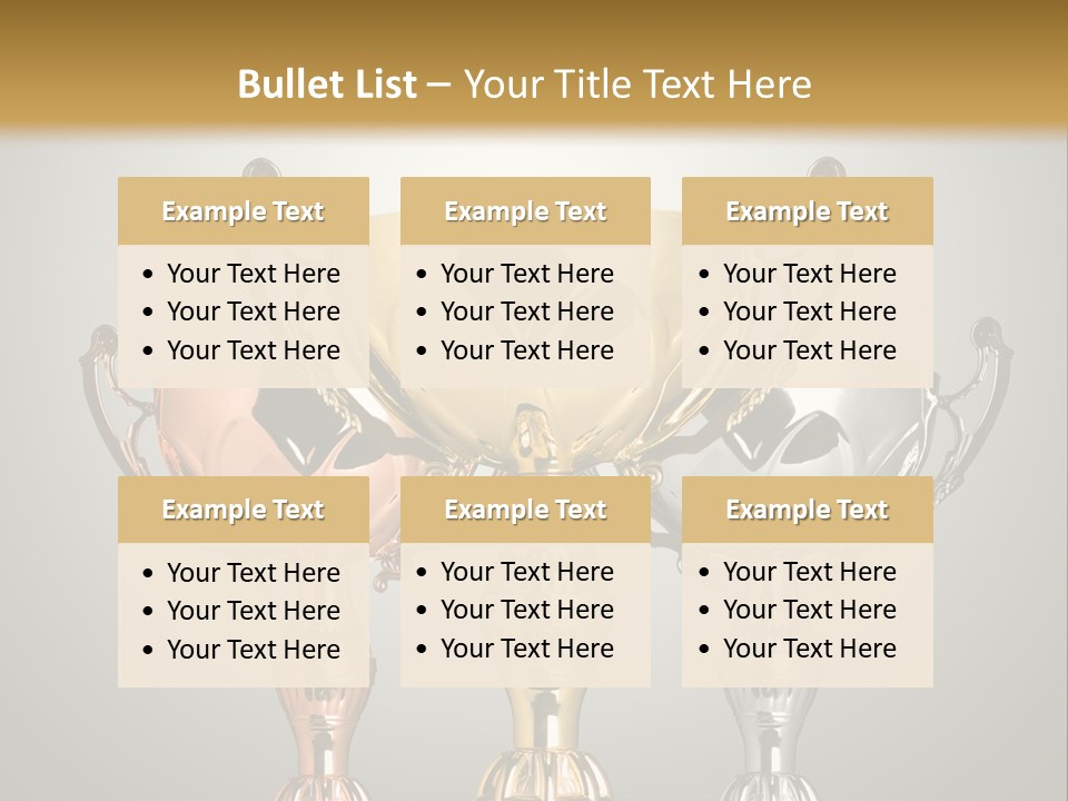 Achievement Prize Metal PowerPoint Template
