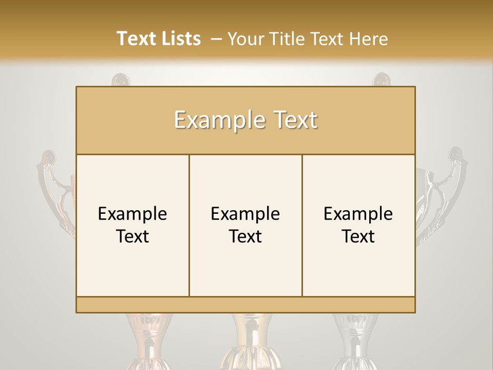 Achievement Prize Metal PowerPoint Template