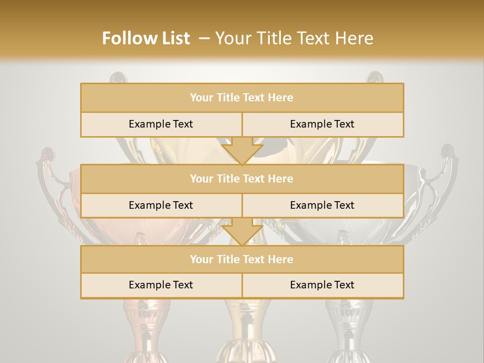 Achievement Prize Metal PowerPoint Template