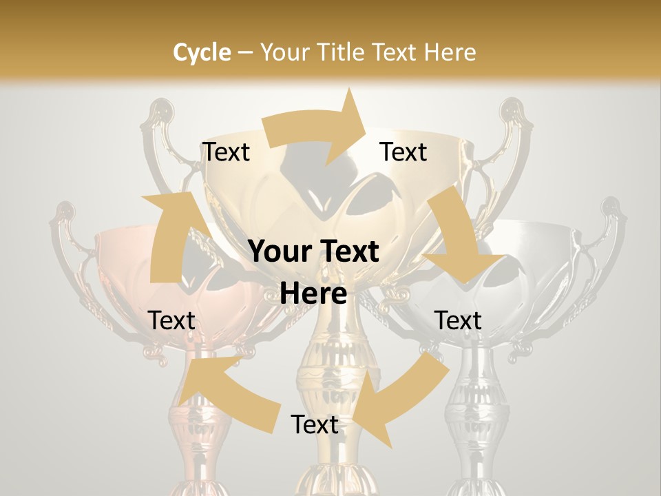Achievement Prize Metal PowerPoint Template
