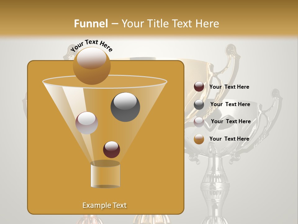 Achievement Prize Metal PowerPoint Template