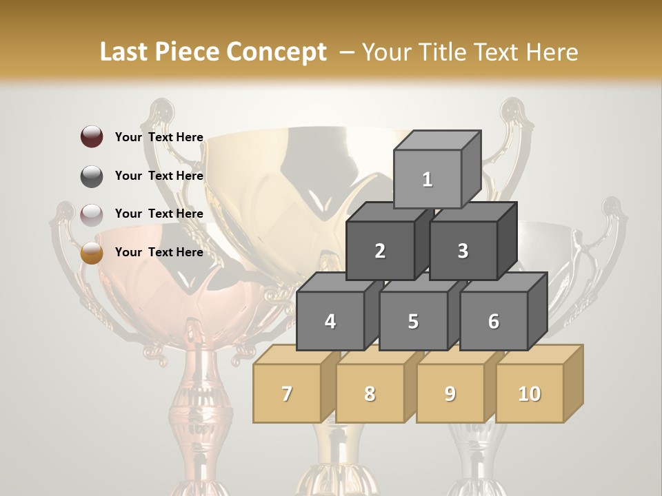 Achievement Prize Metal PowerPoint Template