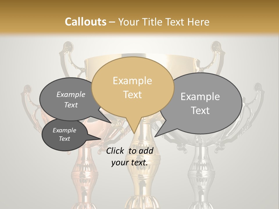 Achievement Prize Metal PowerPoint Template
