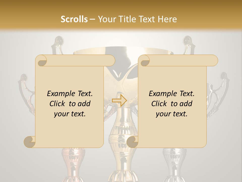 Achievement Prize Metal PowerPoint Template