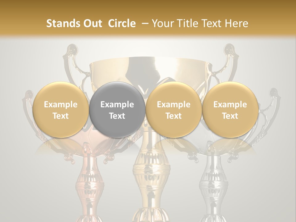 Achievement Prize Metal PowerPoint Template