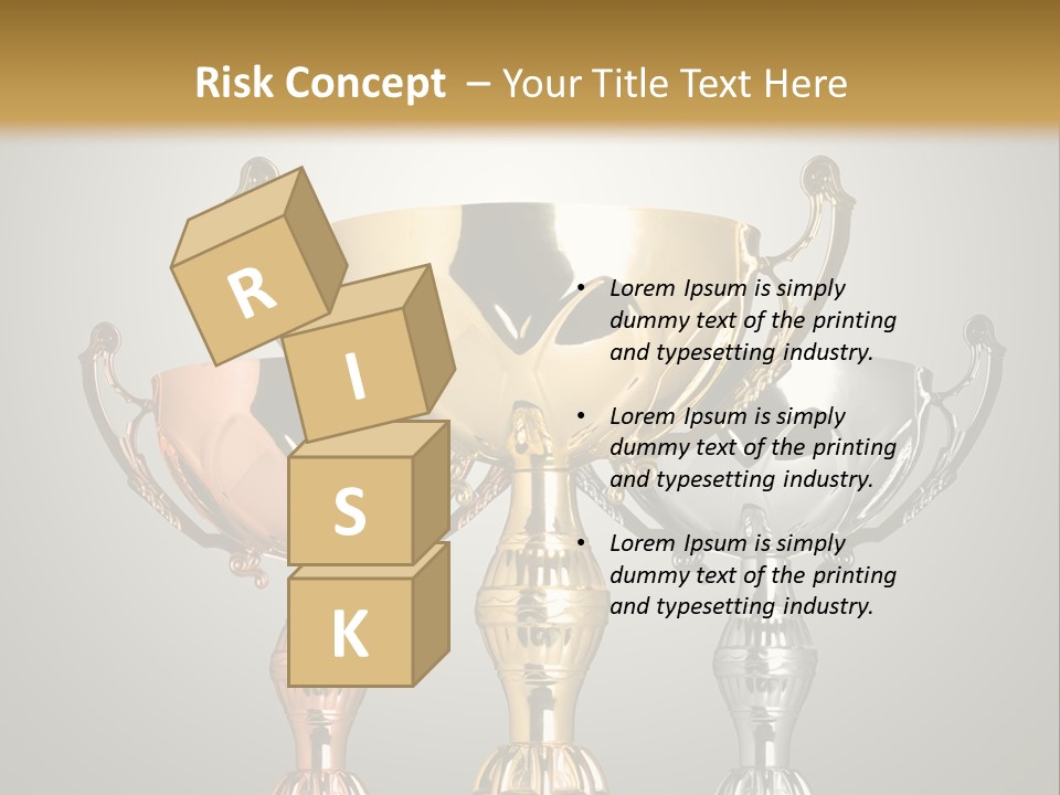 Achievement Prize Metal PowerPoint Template