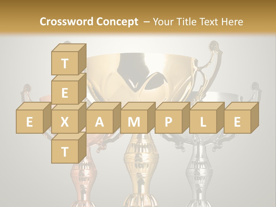 Achievement Prize Metal PowerPoint Template