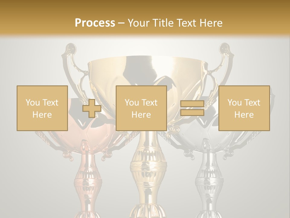 Achievement Prize Metal PowerPoint Template