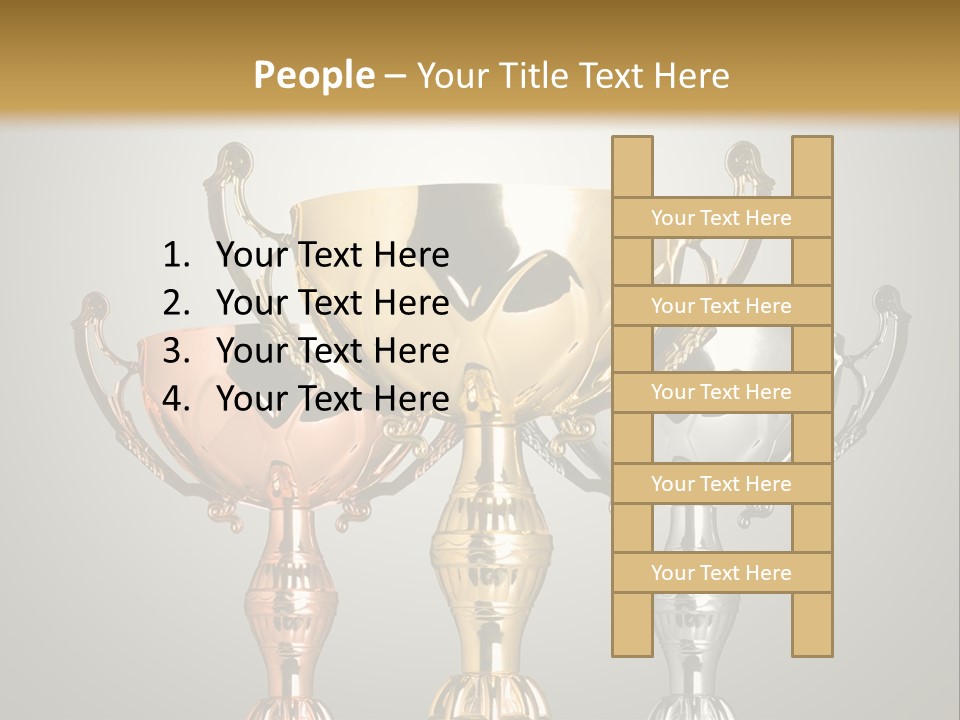 Achievement Prize Metal PowerPoint Template