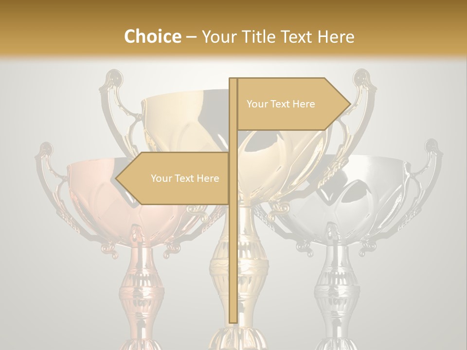 Achievement Prize Metal PowerPoint Template