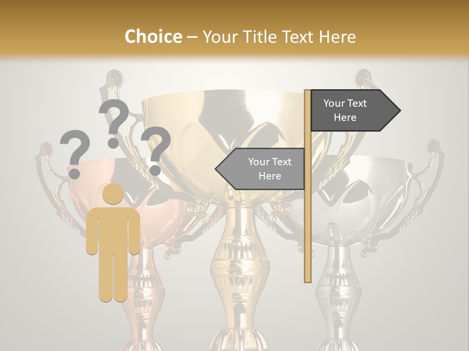 Achievement Prize Metal PowerPoint Template
