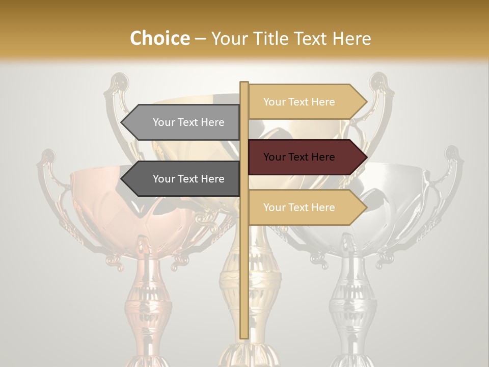 Achievement Prize Metal PowerPoint Template