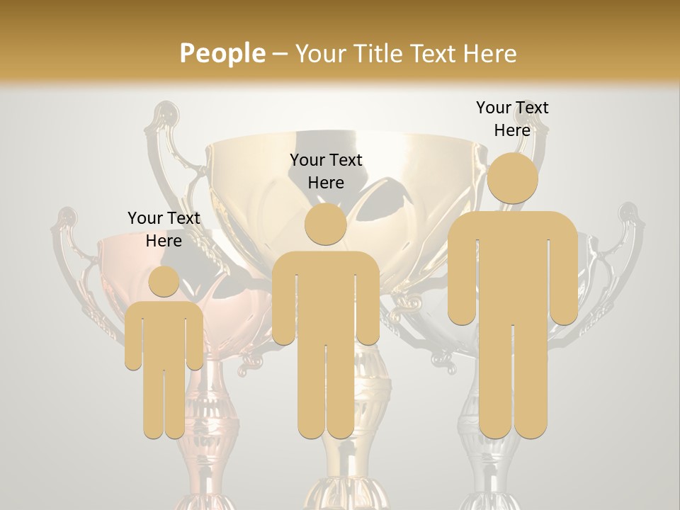 Achievement Prize Metal PowerPoint Template