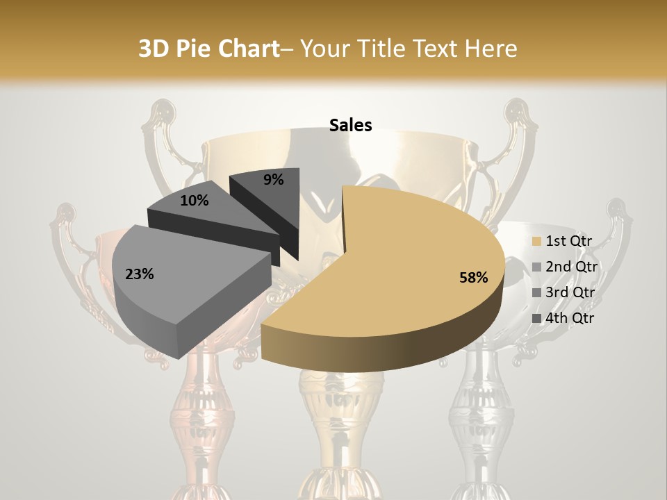 Achievement Prize Metal PowerPoint Template