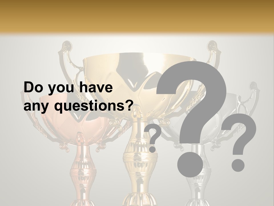 Achievement Prize Metal PowerPoint Template