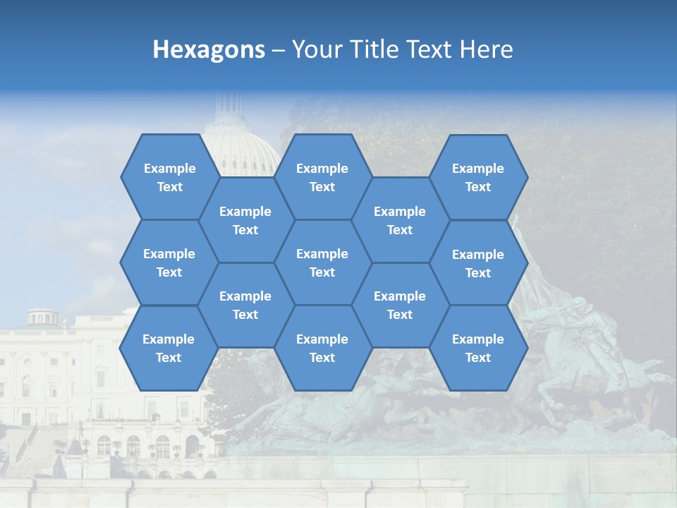 Washington Dc Building Front PowerPoint Template