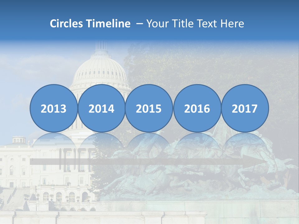 Washington Dc Building Front PowerPoint Template