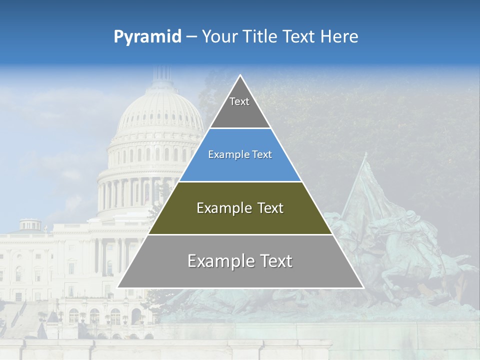 Washington Dc Building Front PowerPoint Template