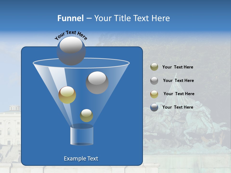 Washington Dc Building Front PowerPoint Template