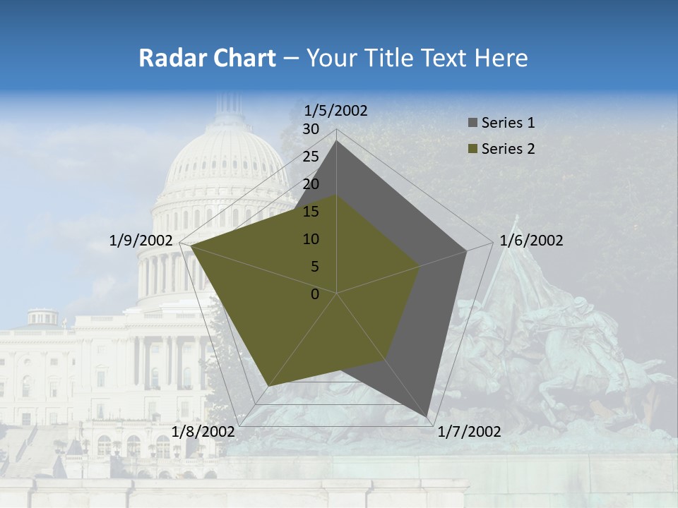 Washington Dc Building Front PowerPoint Template