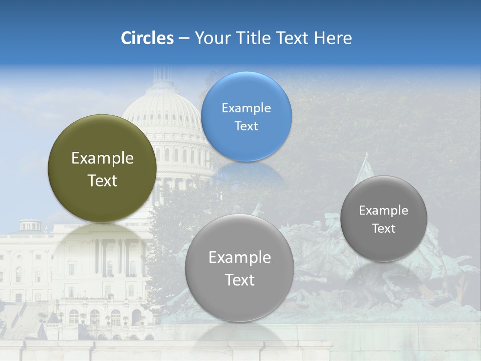 Washington Dc Building Front PowerPoint Template